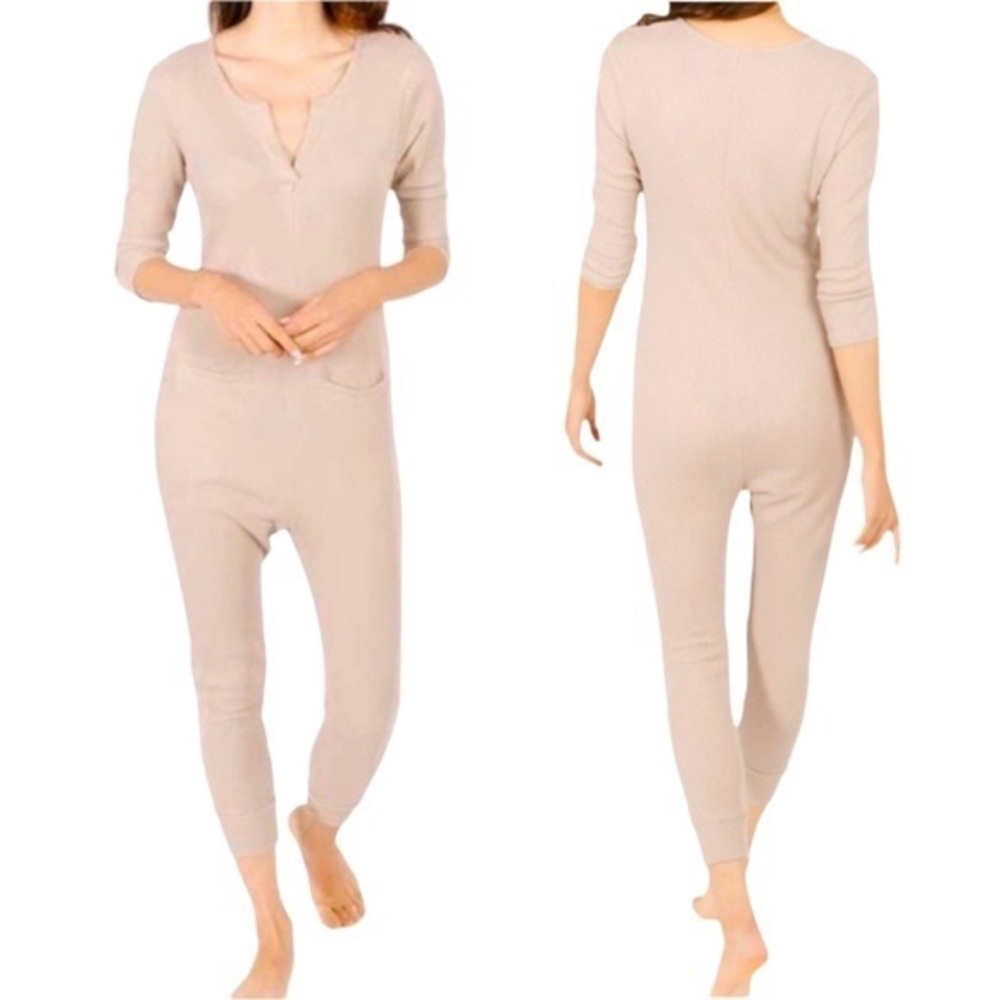 Smash + Tess Coffee Time Waffle Romper - Forever Fawn